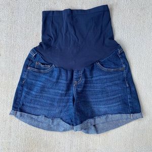 Indigo Blue Maternity Shorts